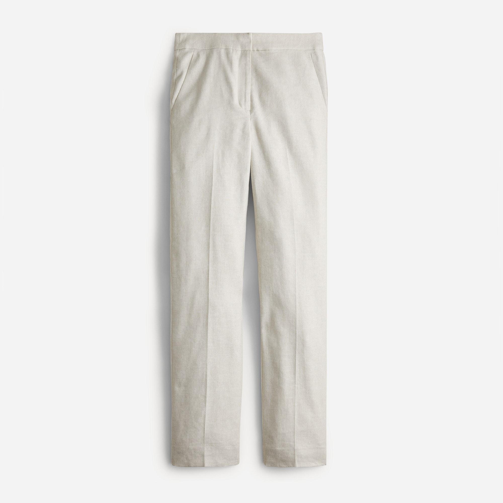 Kate straight-leg pant in stretch linen blend Product Image