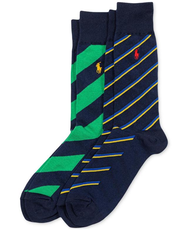 Polo Ralph Lauren Mens 2-Pk. Striped Slack Socks Product Image