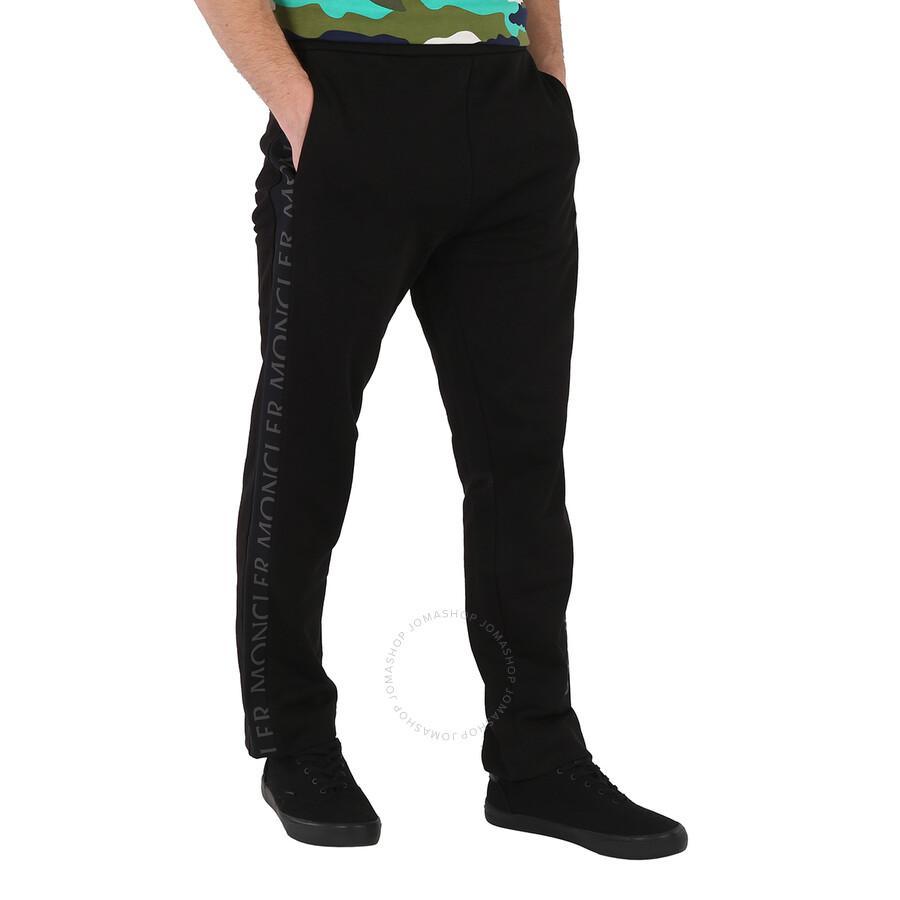 Men's Black Logo-print Track Pants Product Image