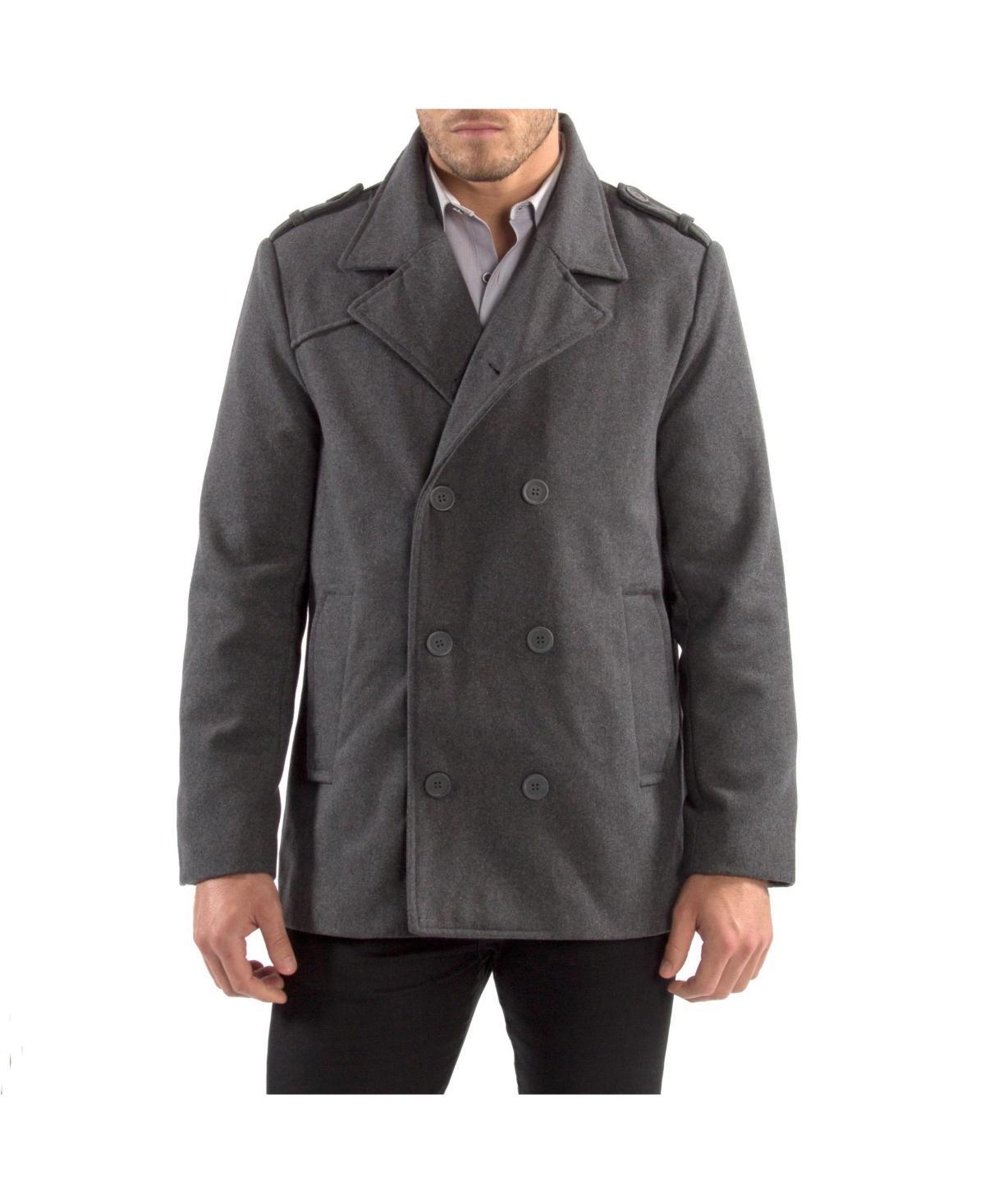 Alpine Swiss Jake Mens Pea Coat Wool Blend Double Breasted Dress Jacket Peacoat Product Image