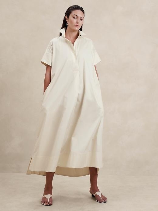 Cruz Stretch-Poplin Maxi Dress Product Image