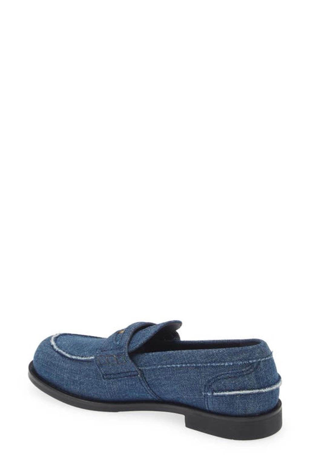 Denim Coin Penny Loafers Product Image