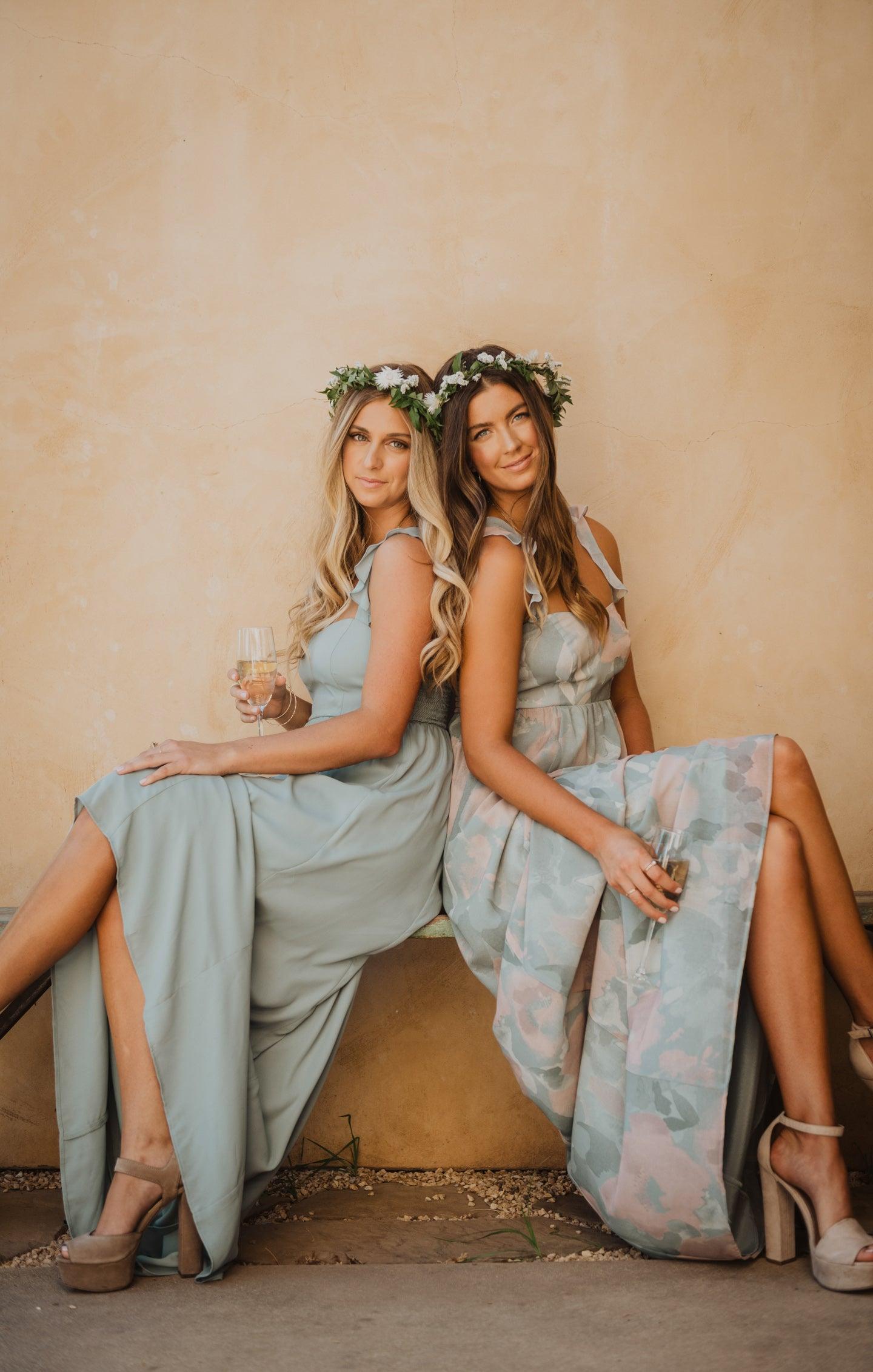 June Maxi Dress ~ Silver Sage Crisp Product Image