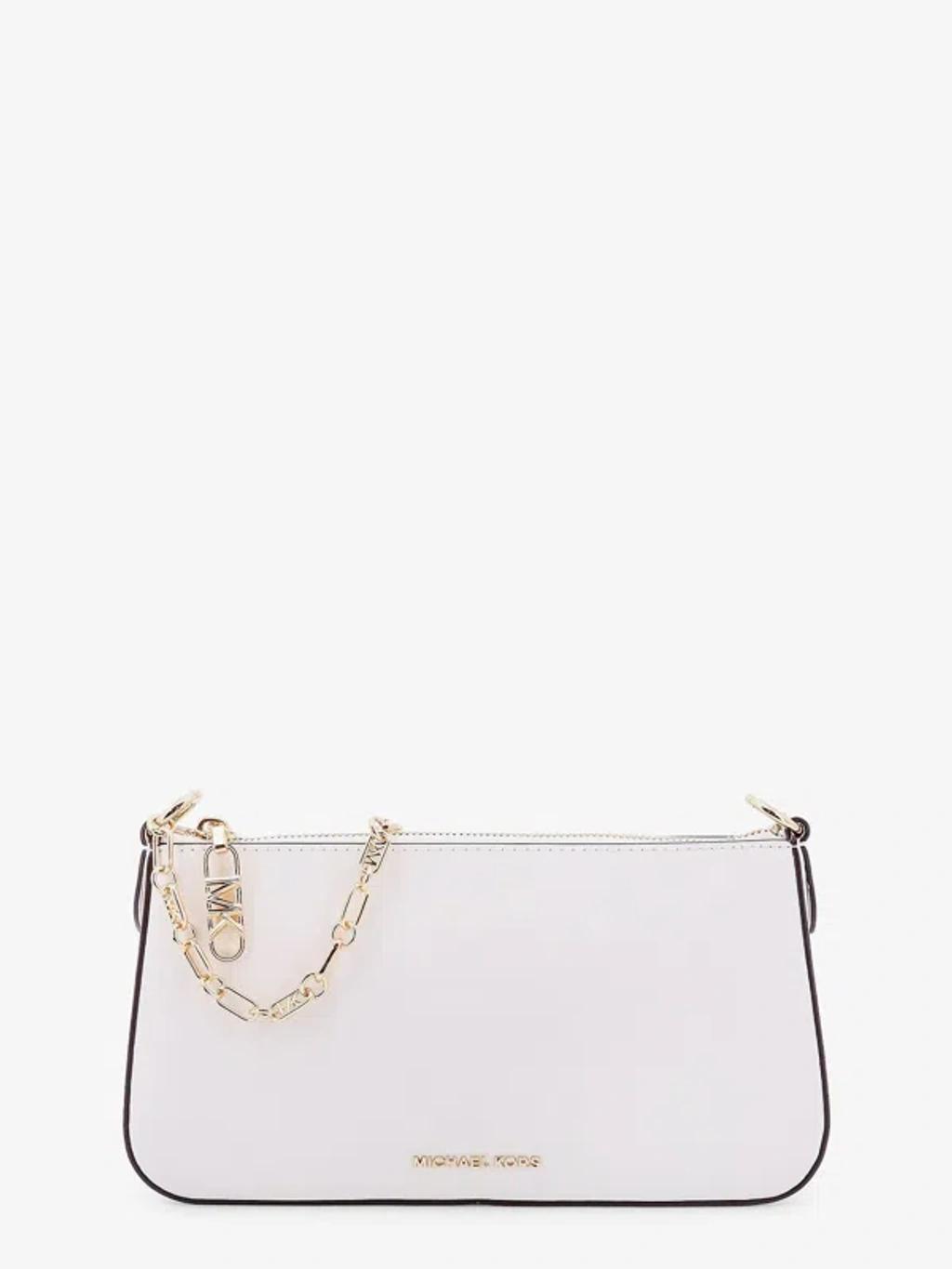 MICHAEL KORS Empire Shoulder Bag In White Product Image