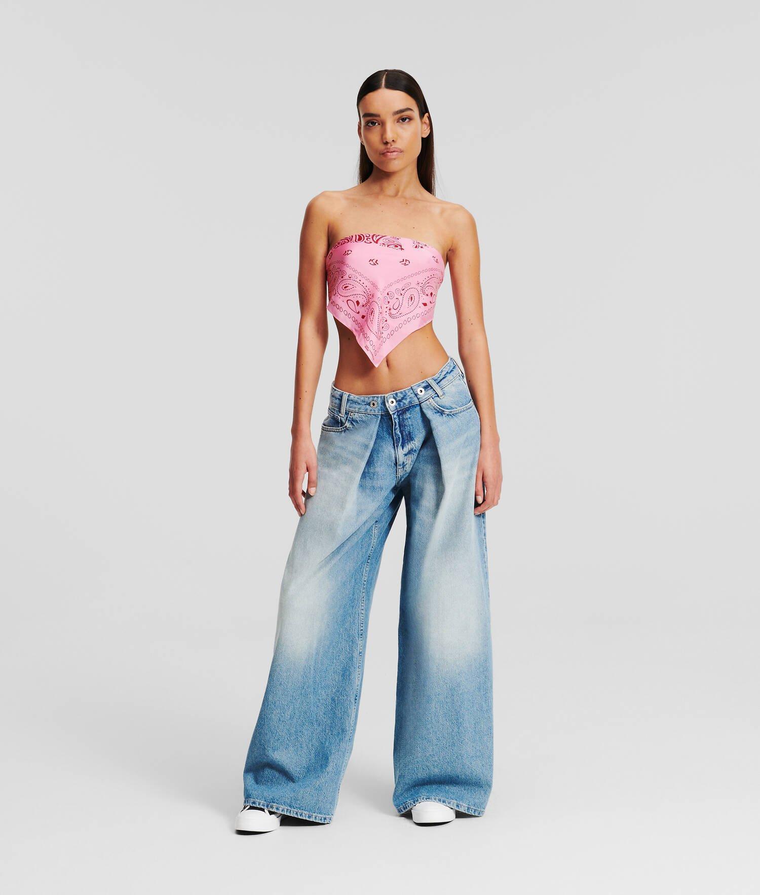 KLJ MID-RISE RELAXED PLEATED JEANS product image