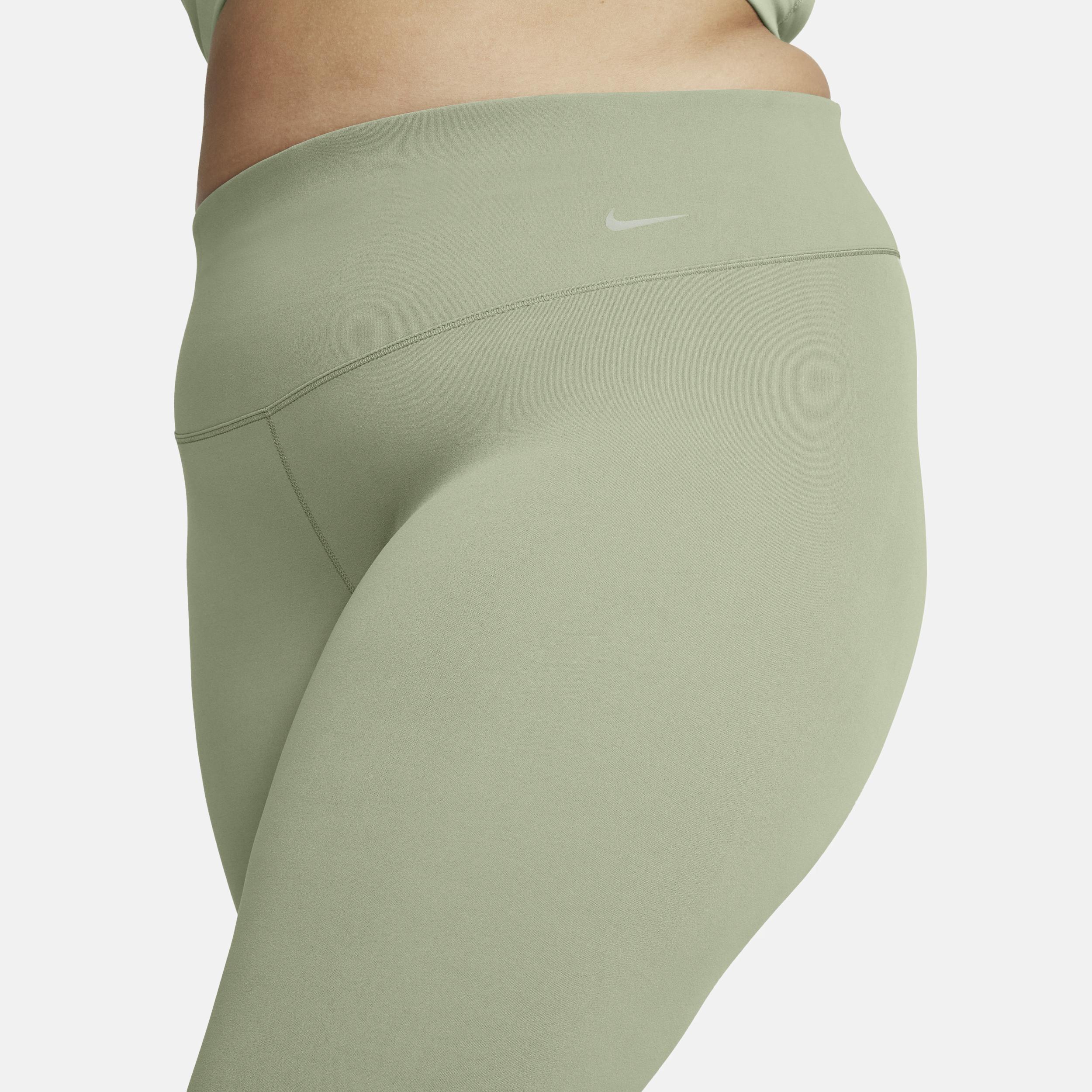 Nike Women's Zenvy Gentle-Support High-Waisted 7/8 Leggings (Plus Size) in Green, Size: 2X  Product Image