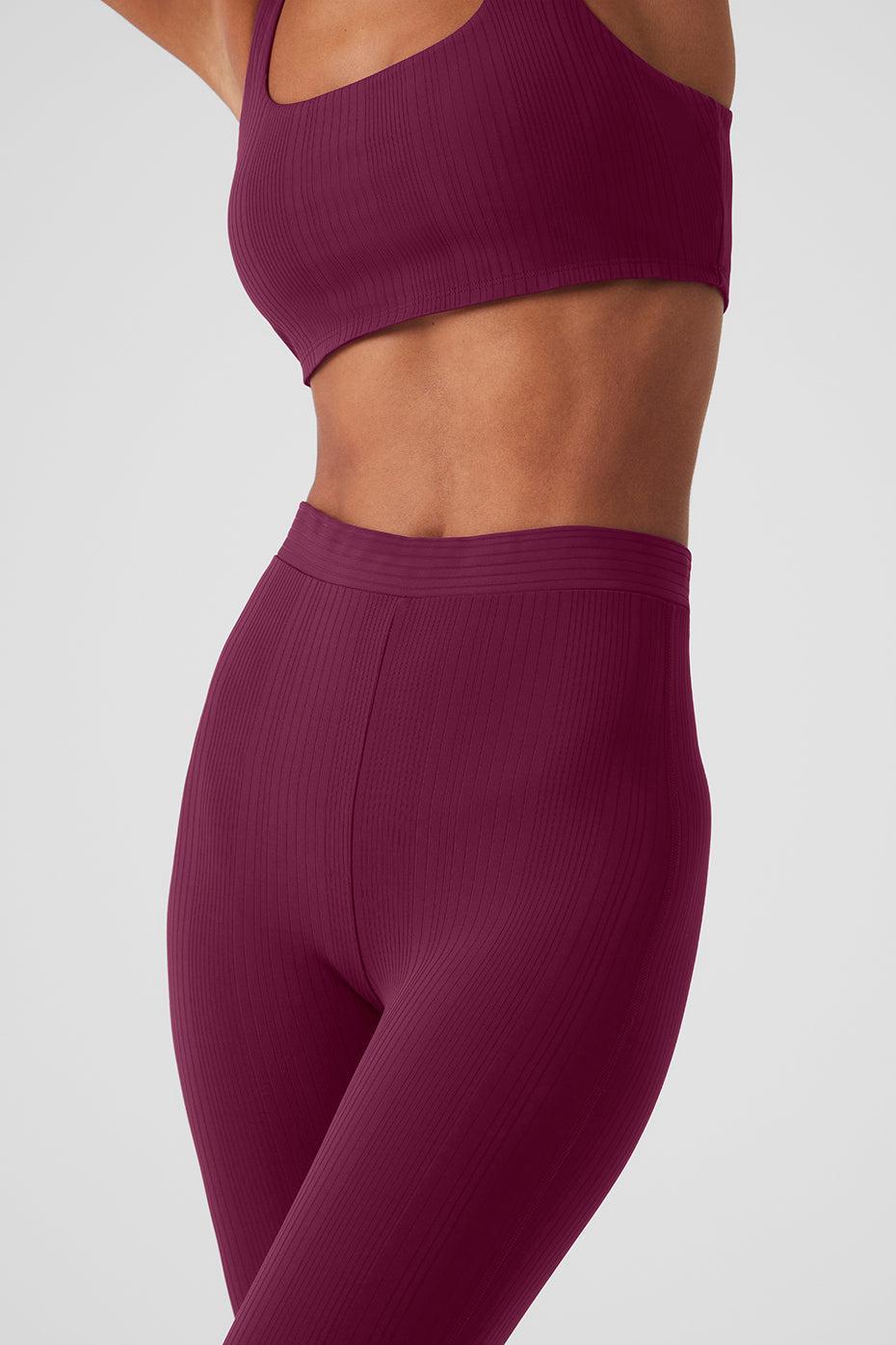 High-Waist 7/8 Run It Back Legging - Wild Berry Female Product Image