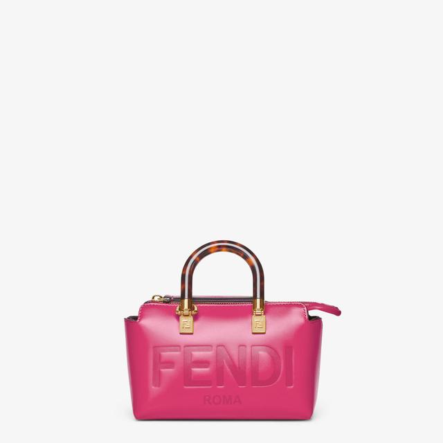 By The Way MiniFuchsia leather small Boston bag Product Image