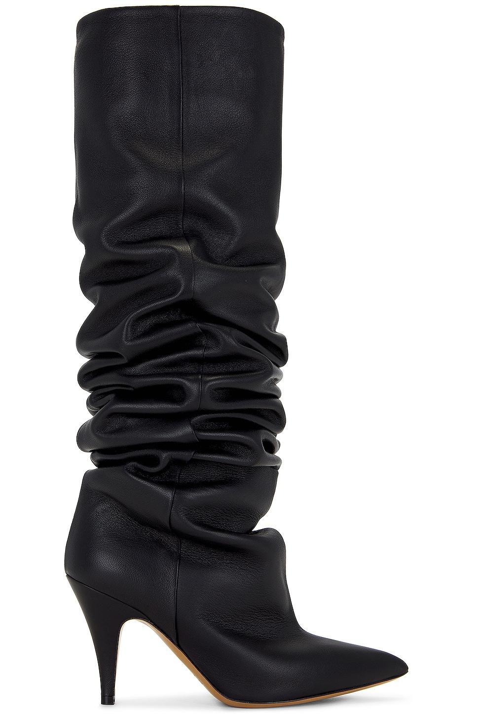 KHAITE River Knee High Boot in Black product image