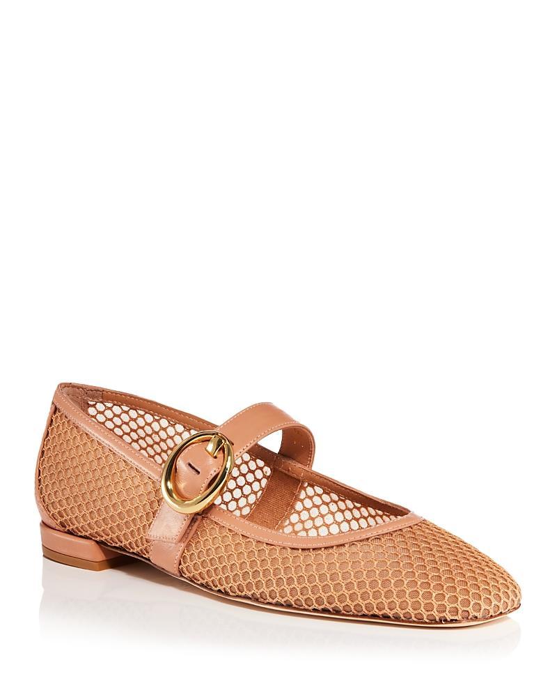 Stuart Weitzman Womens Arabella Mesh Mary Jane Ballet Flats Product Image