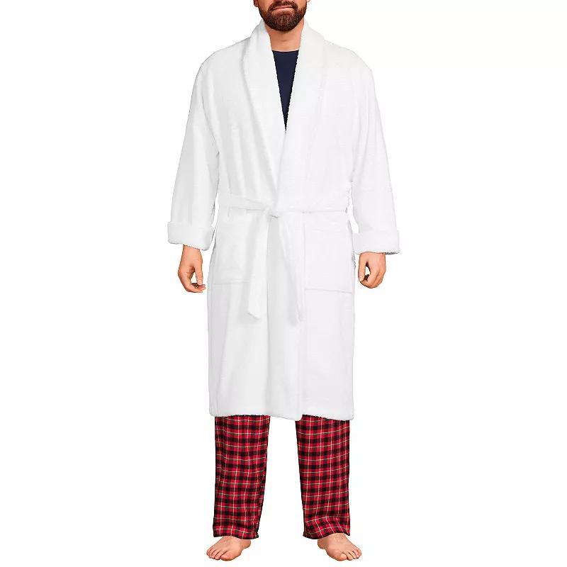 Lands End Mens Calf Length Turkish Terry Robe Product Image