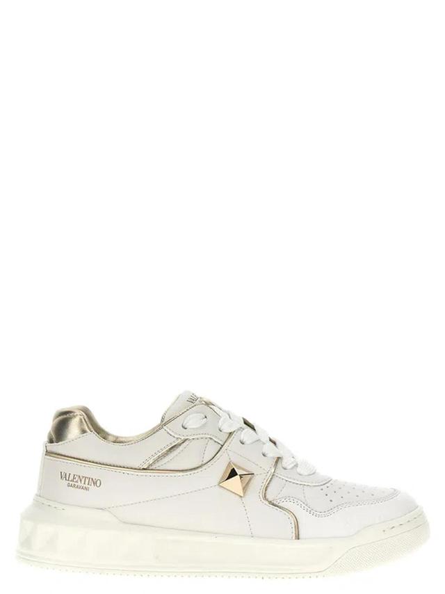 VALENTINO GARAVANI One Stud Sneakers In Gold Product Image