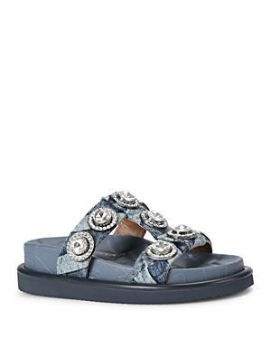 Kurt Geiger London Womens Orson Embellished Platform Slide Sandals Product Image