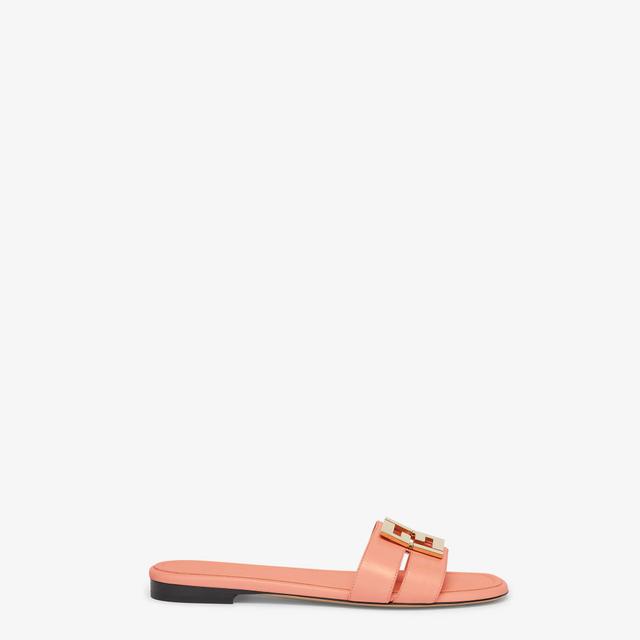 Fendi FFoldPink leather sandals Product Image