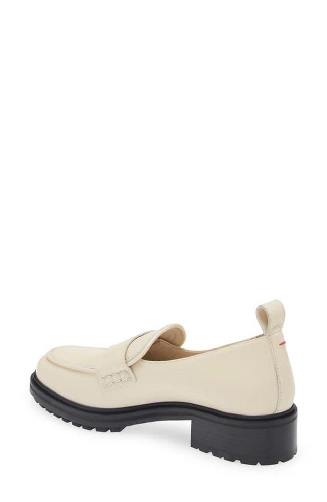 AEYDE Ruth Lug Sole Platform Loafer In Creamy Product Image