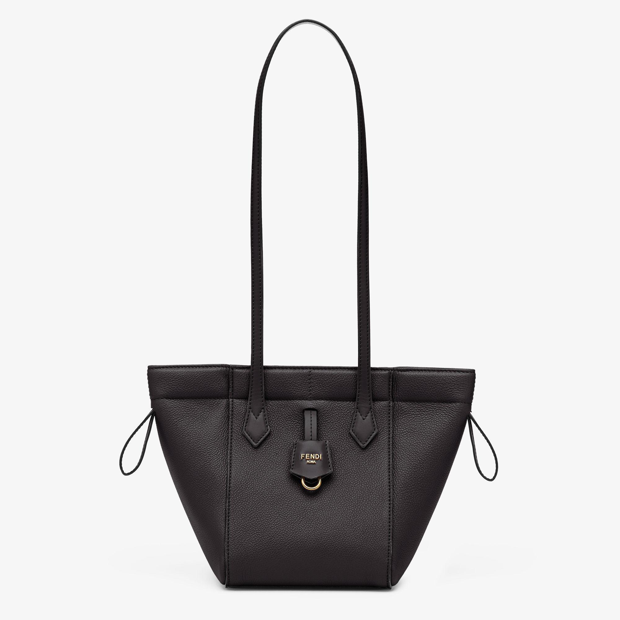 Fendi Origami MiniBlack leather mini bag that can be transformed Product Image