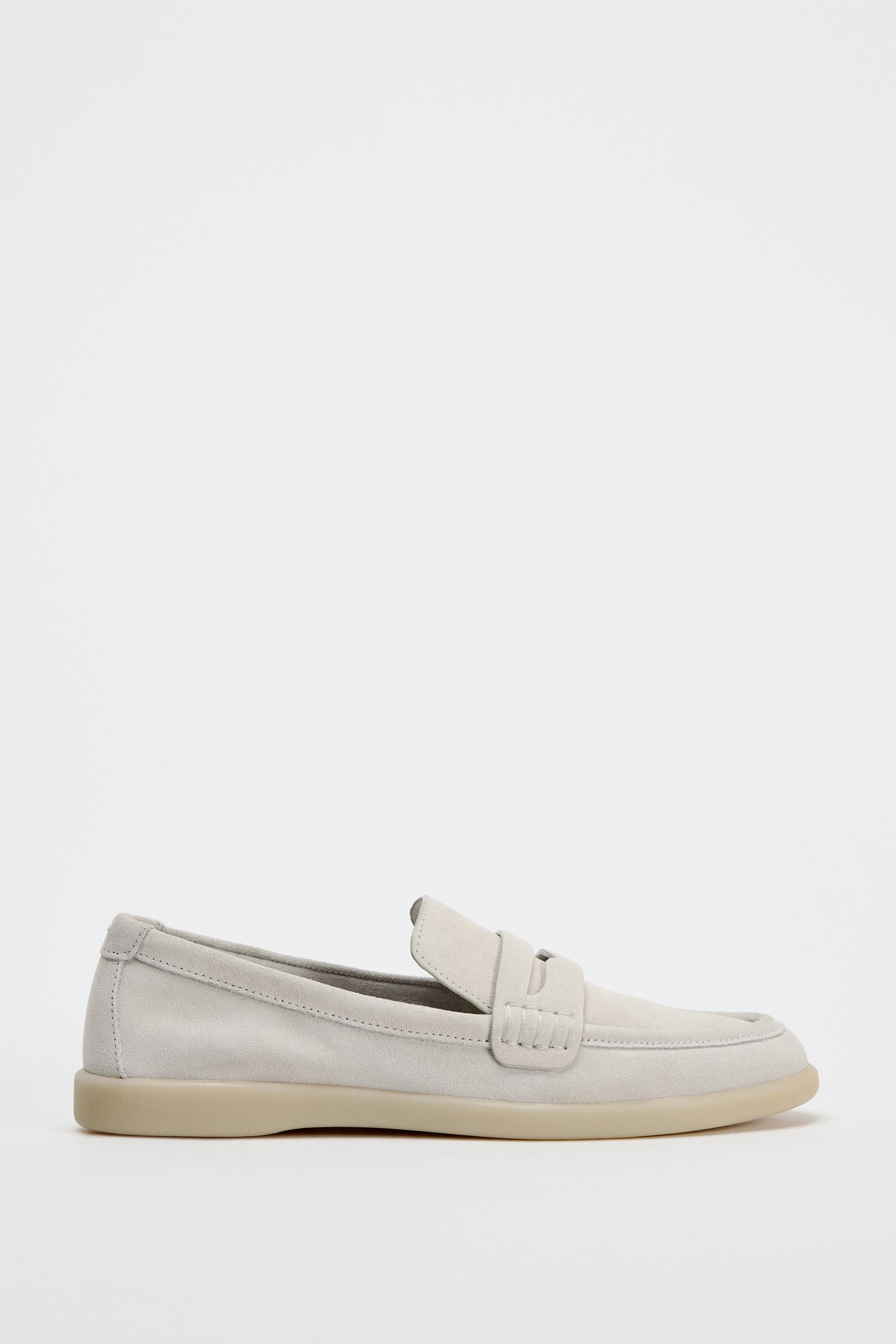 SUEDE PENNY LOAFERS Product Image