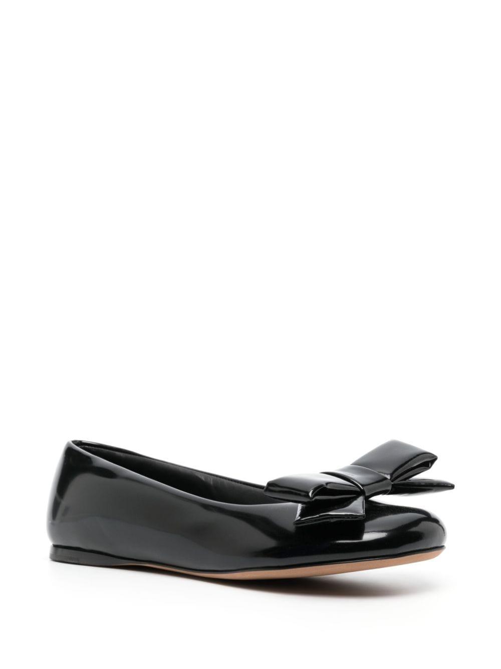 Puffy Ballerina Flat In Black Product Image