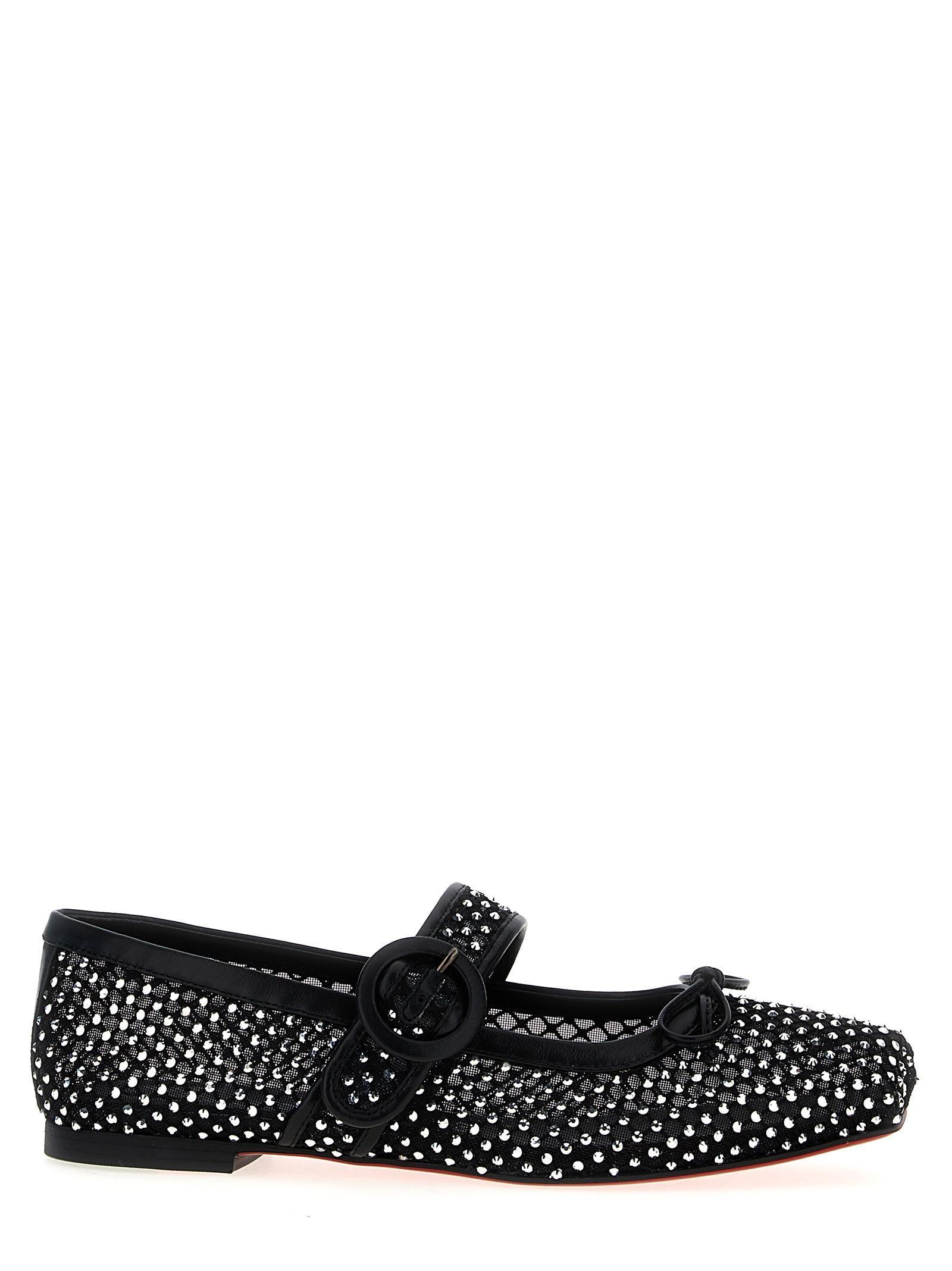 Mamastrapitina Bow Detailed Flat Shoes In Black Product Image