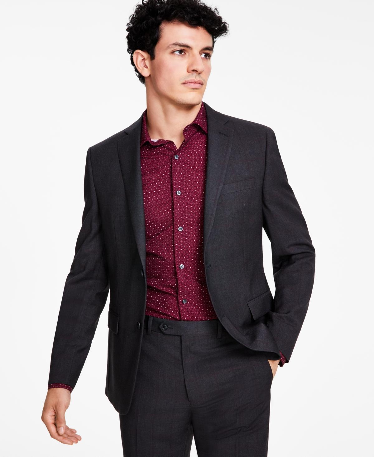 Alfani Mens Slim-Fit Windowpane Check Suit Jacket, Created for Macys Product Image