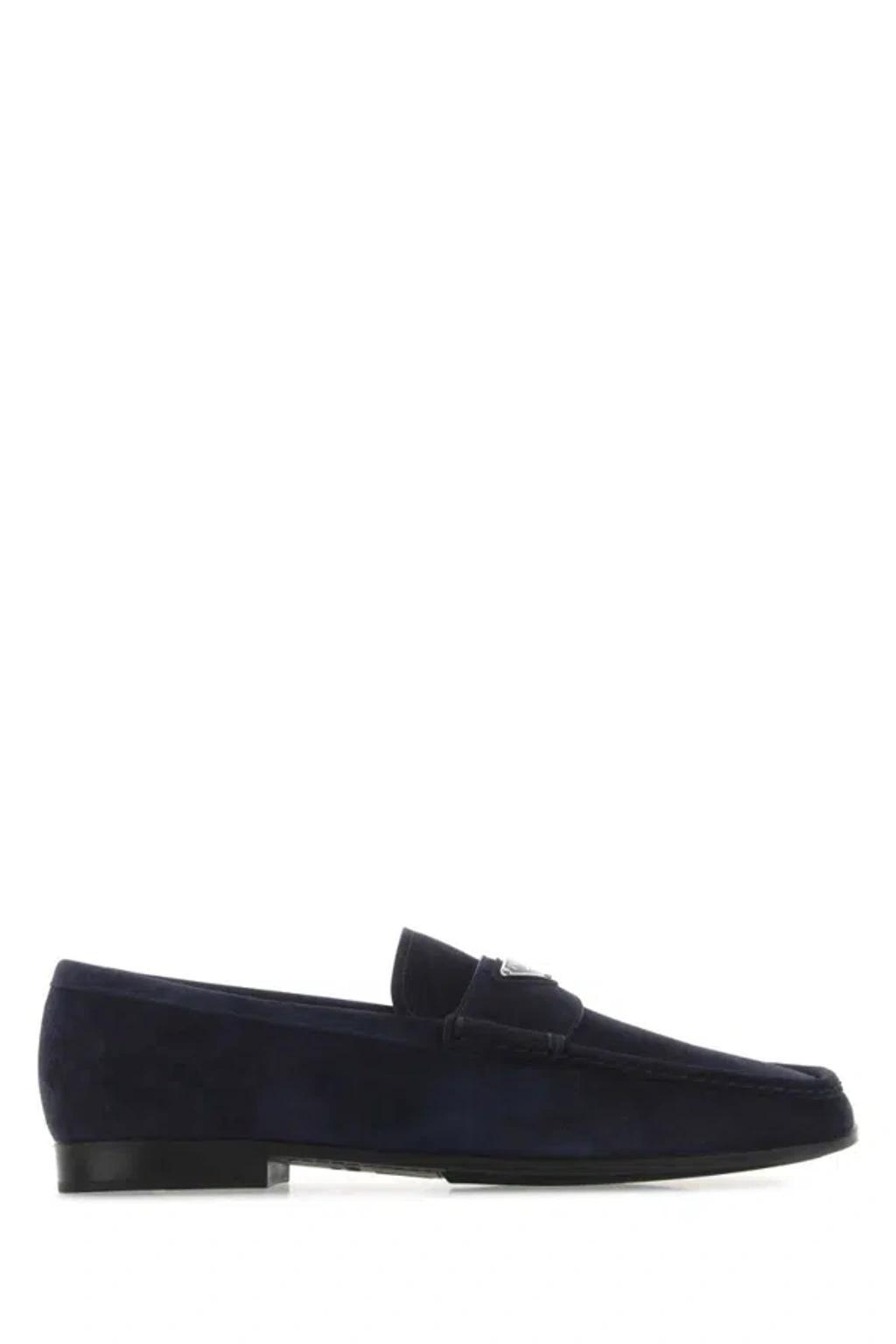 PRADA Mocassini-9 Nd  Male In Navy Blue Product Image