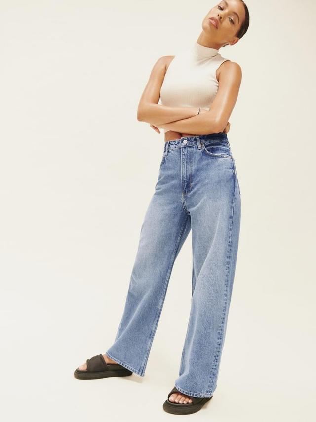 Wilder High Rise Wide Leg Cropped Jeans Product Image