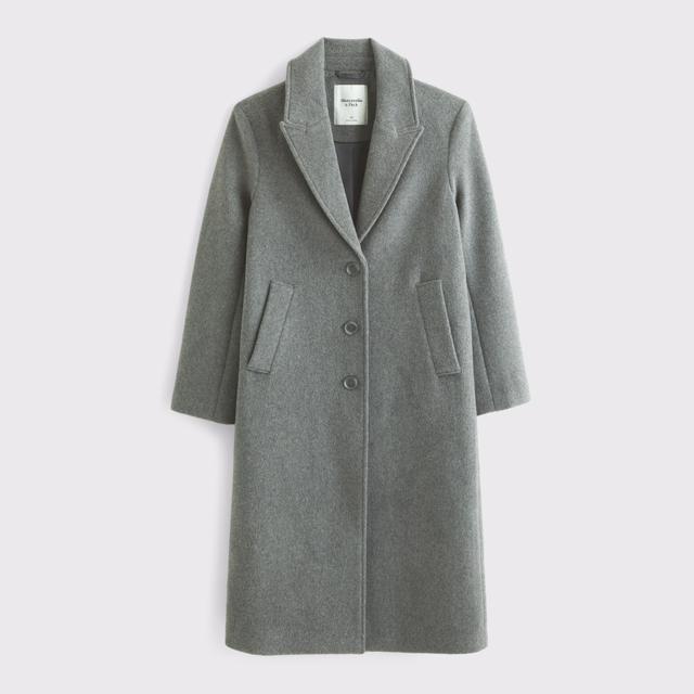 Wool-Blend Tailored Topcoat Product Image