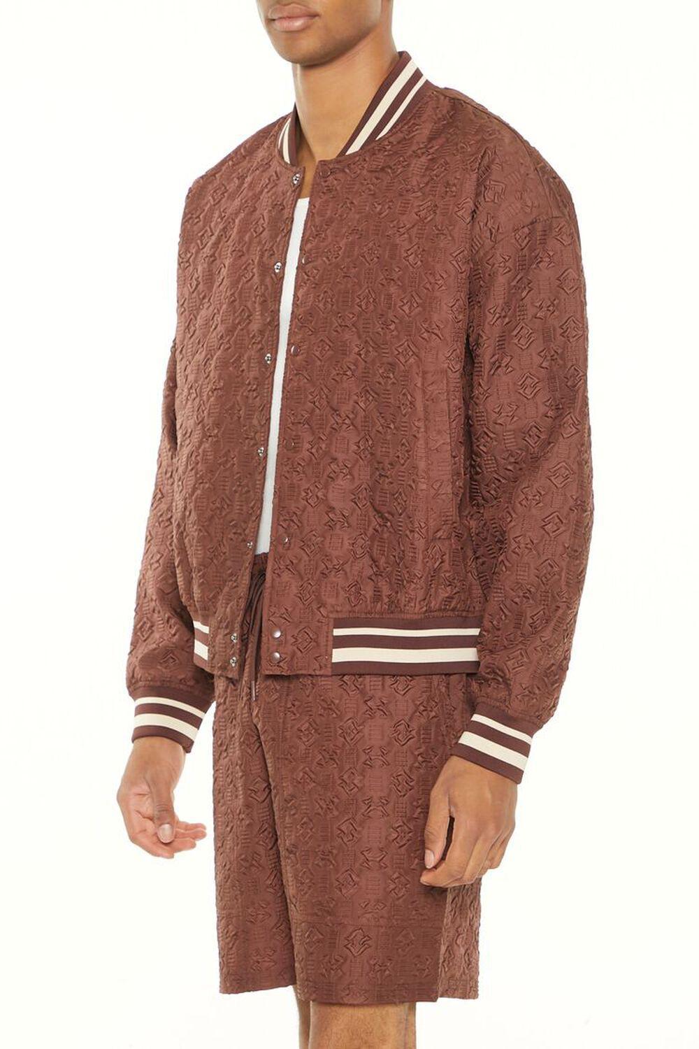 Textured Varsity Bomber Jacket | Forever 21 Product Image