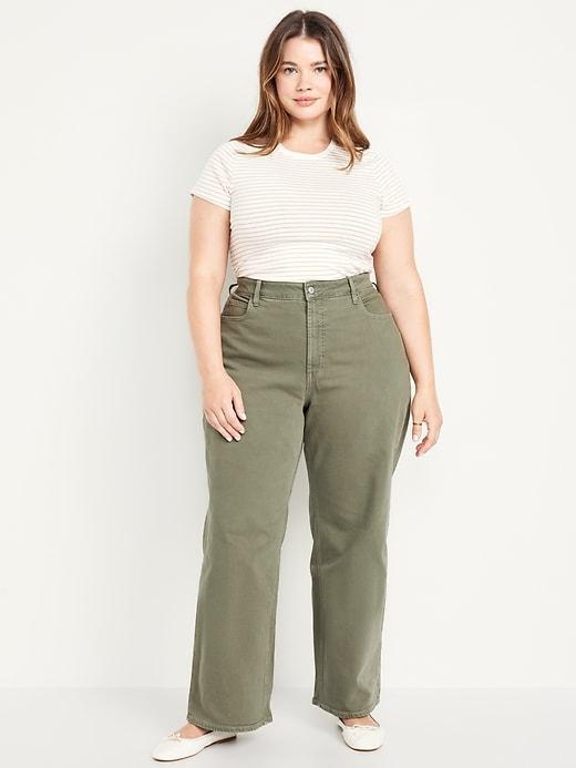 Curvy Extra High-Waisted Wide-Leg Jeans Product Image