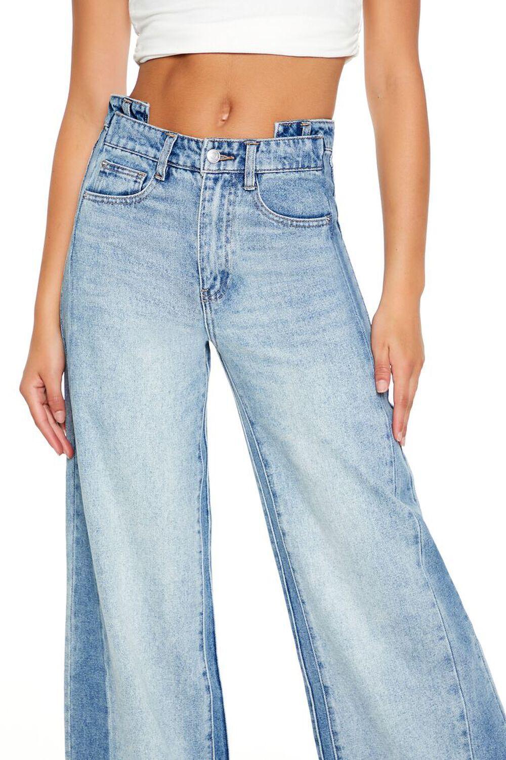 Reworked High-Rise Wide-Leg Jeans | Forever 21 Product Image