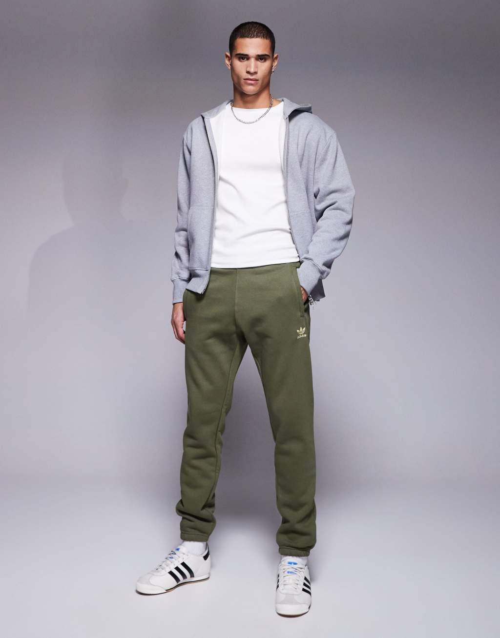 adidas Originals essential track pants in khaki Product Image