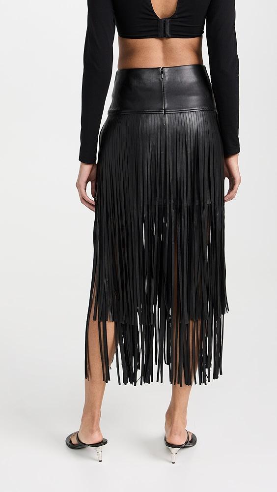 L'AGENCE Karolina Fringe Skirt | Shopbop Product Image