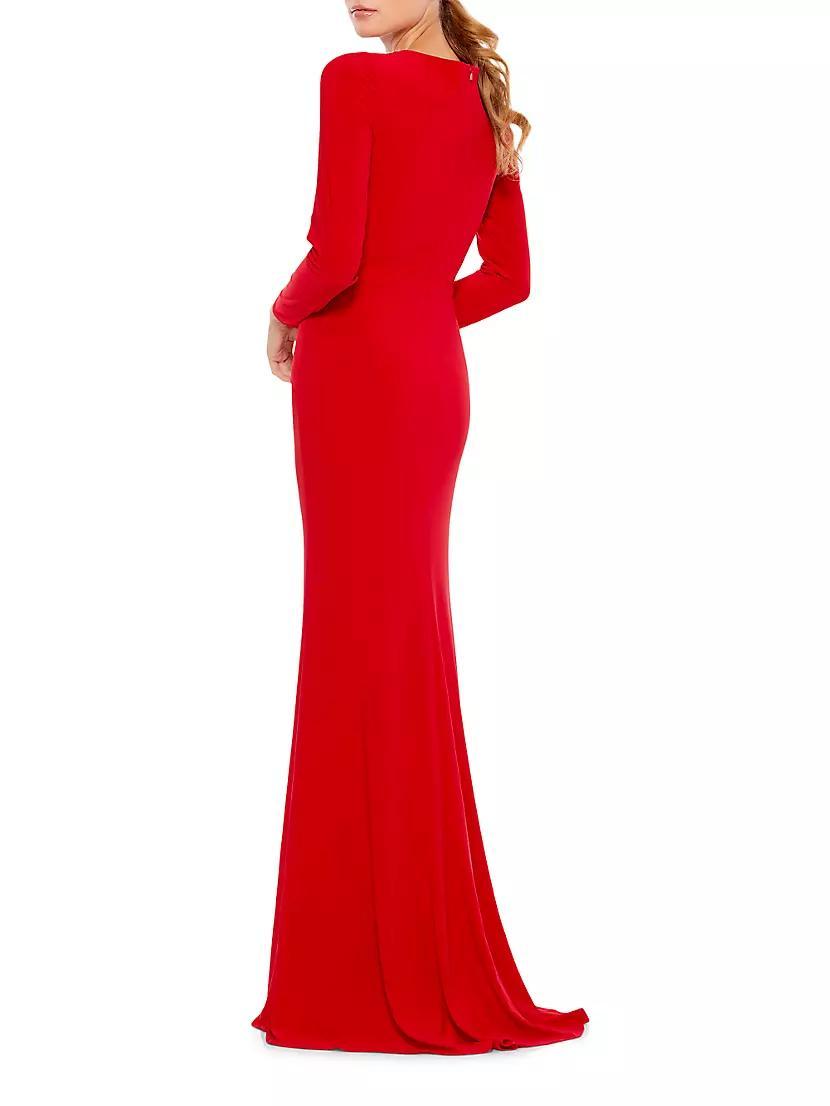 Ieena Jersey Long Sleeve Gown Product Image