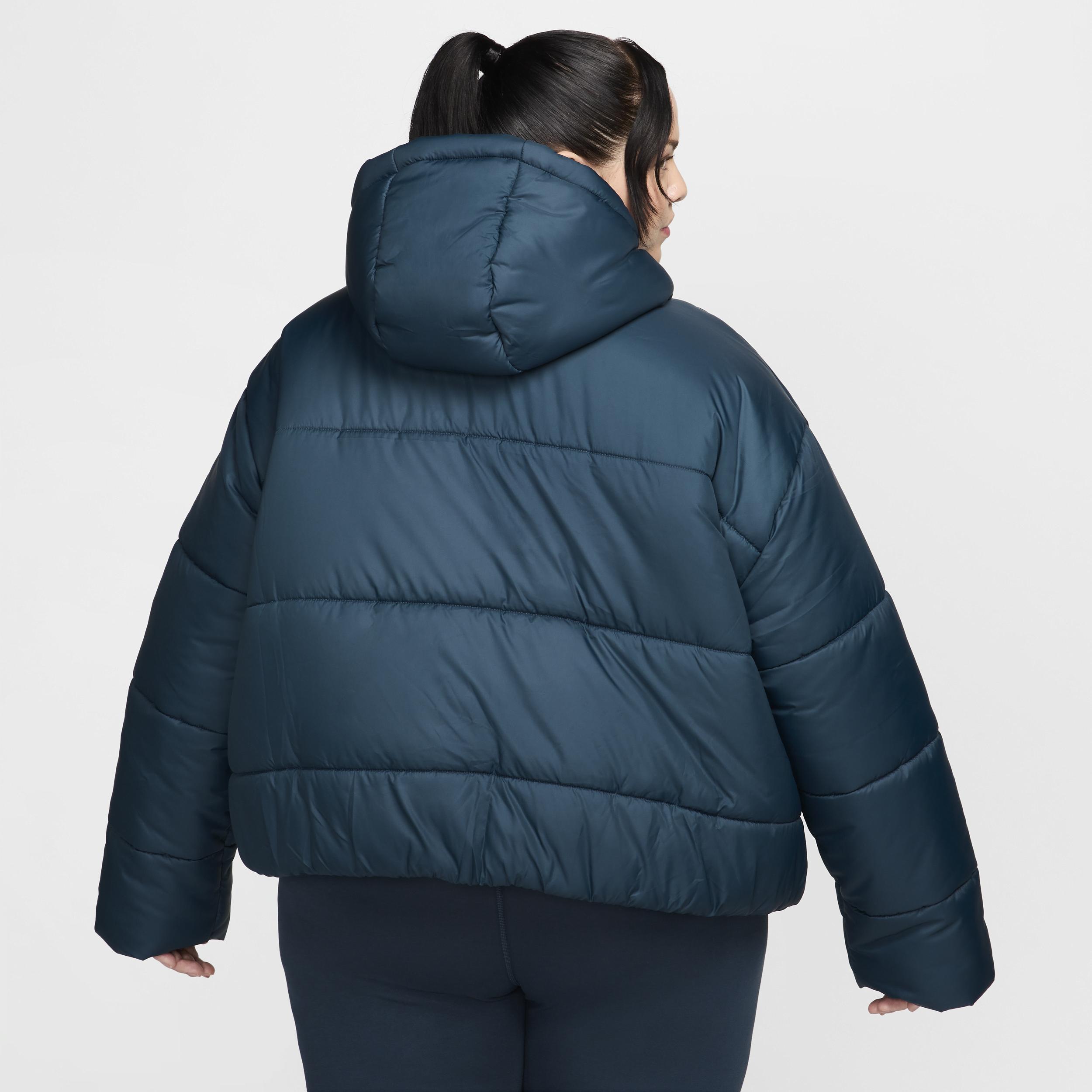 Women's Nike Sportswear Classic Puffer Therma-FIT Loose Hooded Jacket (Plus Size) Product Image