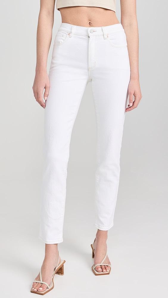 ABRAND 95 Stovepipe Bianco Jeans | Shopbop Product Image