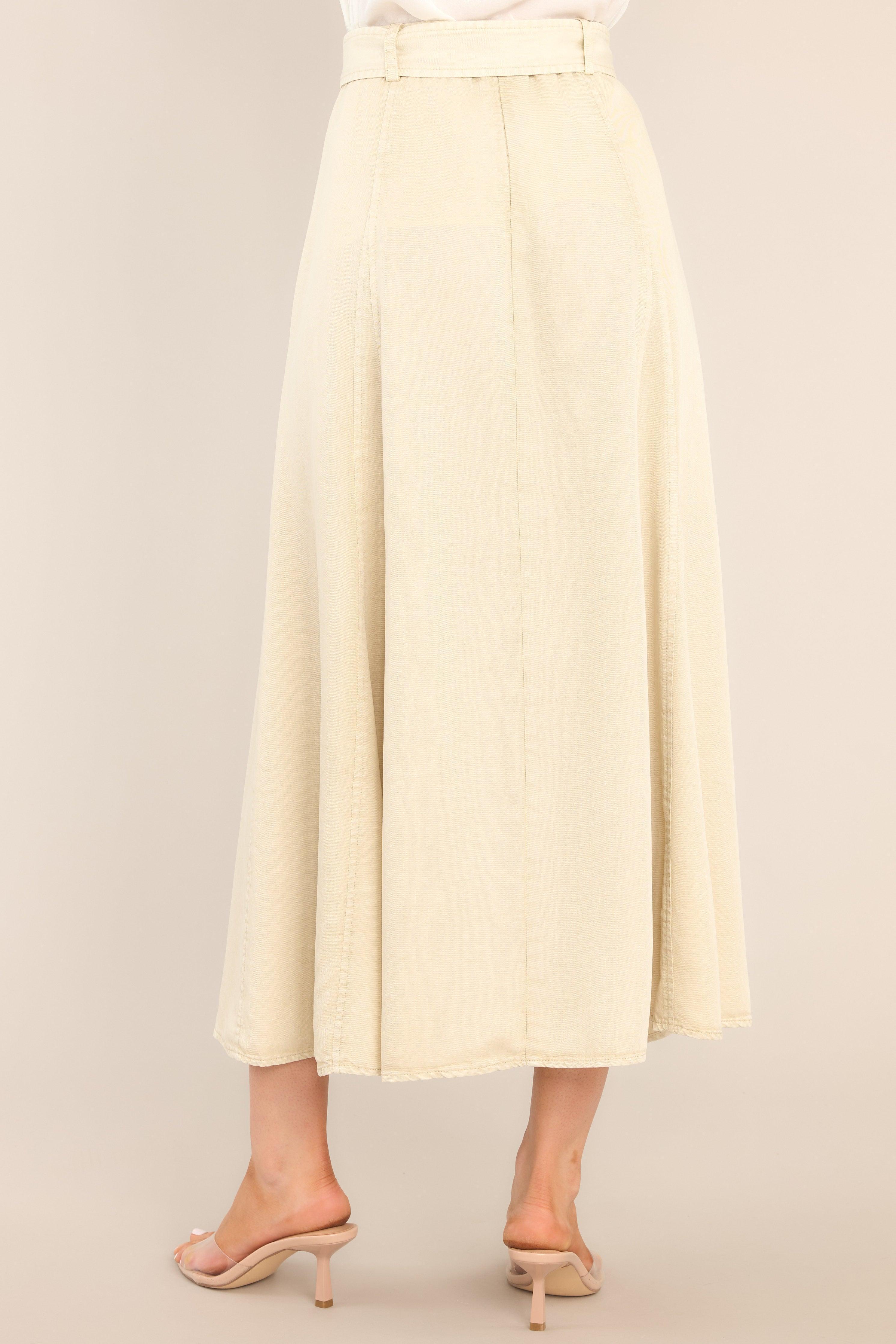 Stay True Beige Maxi Skirt Product Image