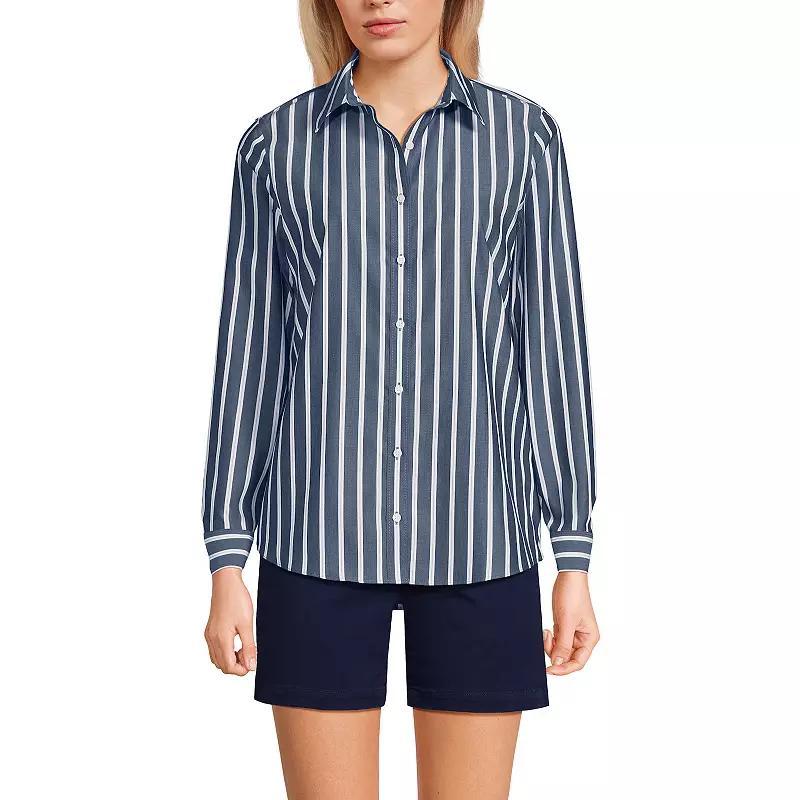 Womens Lands End No-Iron Supima Cotton Shirt Product Image