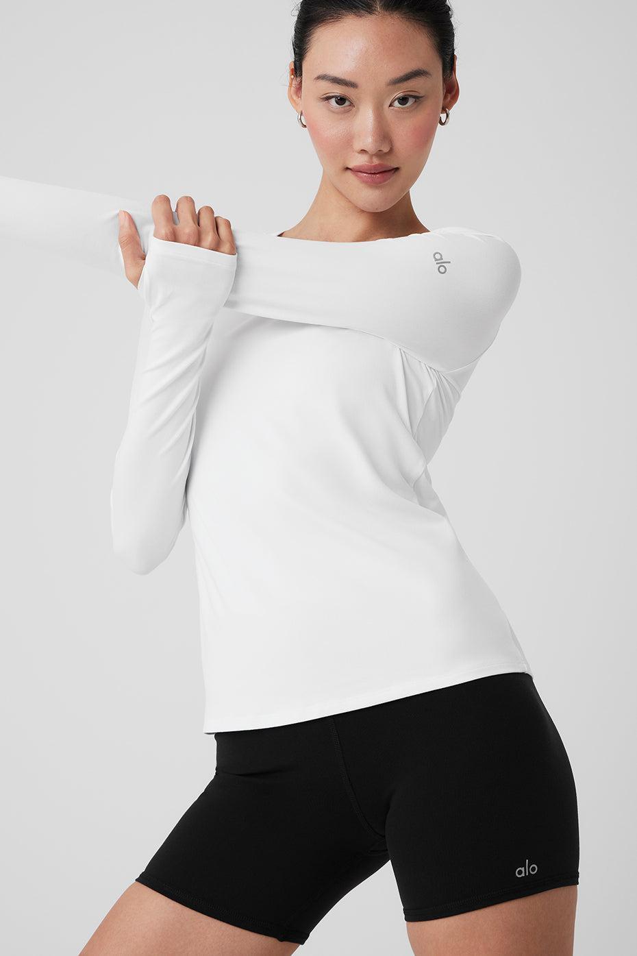 Alosoft Finesse Long Sleeve - White Product Image