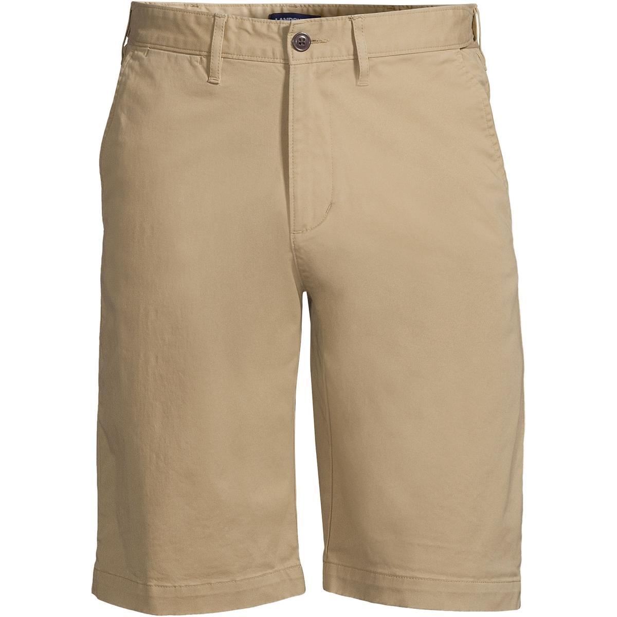 Big & Tall Lands End 11-Inch Comfort-Waist Knockabout Chino Shorts, Mens Green Product Image