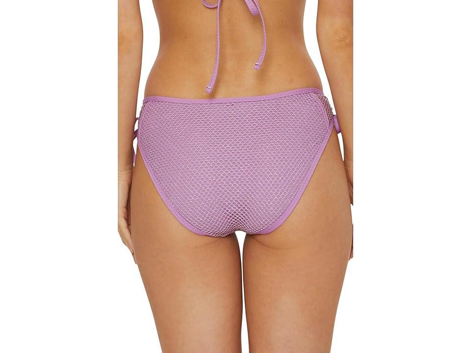 BECCA Network Emelia Metallic Mesh Tie Side Bottom (Malva) Women's Swimwear Product Image