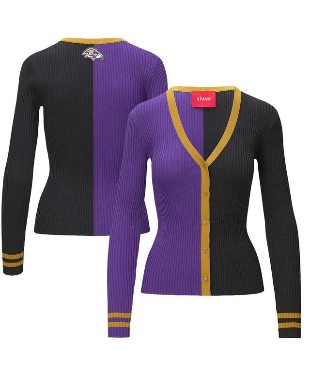 Womens Staud Purple Baltimore Ravens Cargo Sweater - Purple Product Image