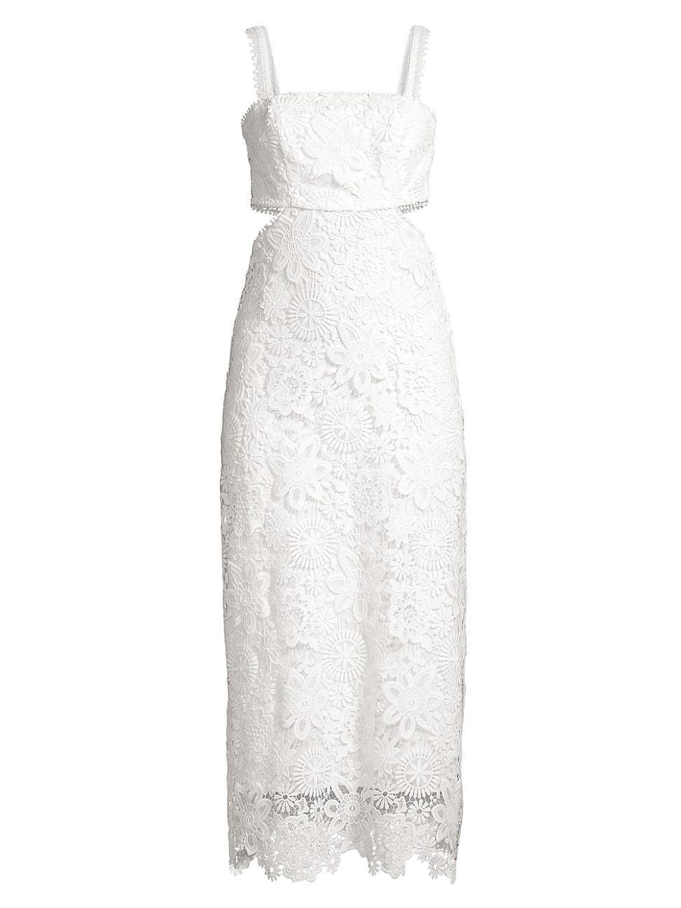 Womens Eternus Moss Cut-Out Lace Maxi Dress Product Image