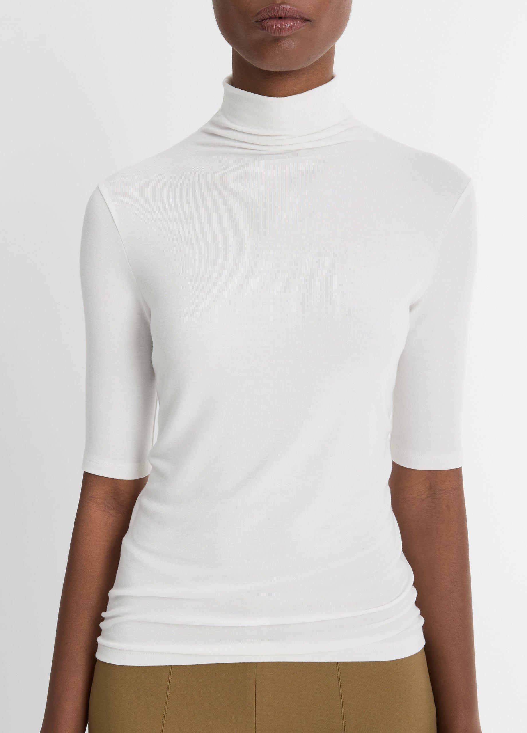 Elbow-Sleeve Turtleneck Product Image