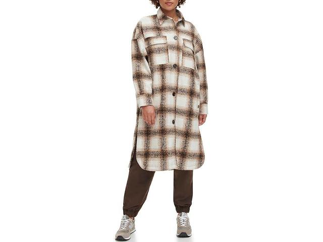 levis Plaid Longline Coat Product Image