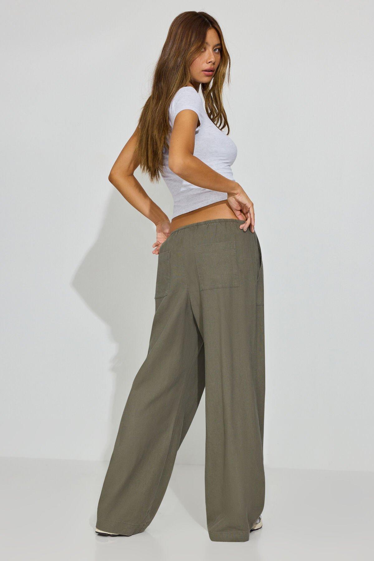 Millie Linen Pull-On Pants Product Image