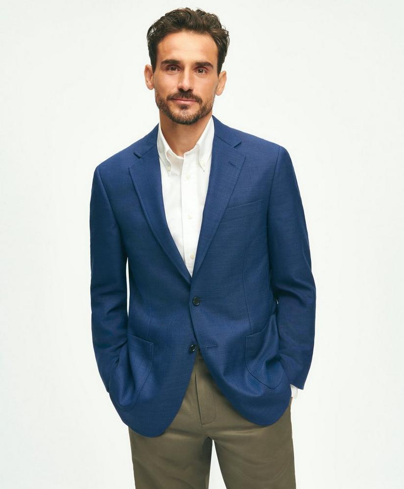 Traditional Fit Wool Hopsack Patch Pocket Sport Coat Product Image