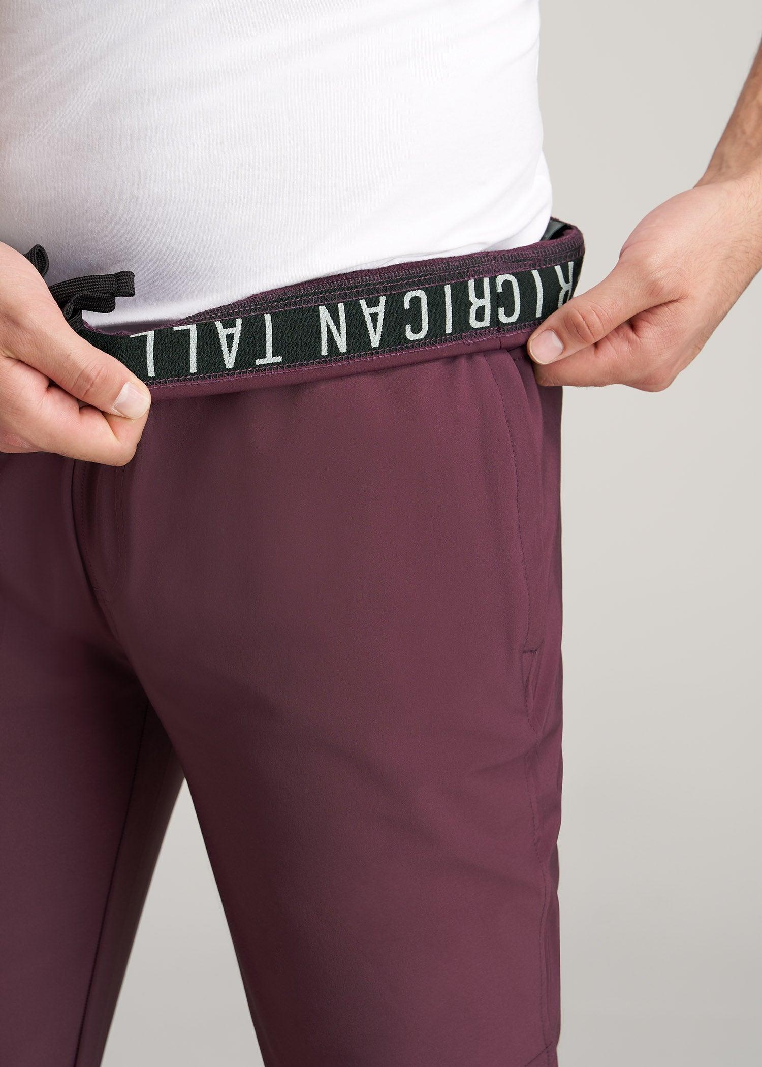 Men's Tall Stretch Woven Training Pant in Maroon Male Product Image