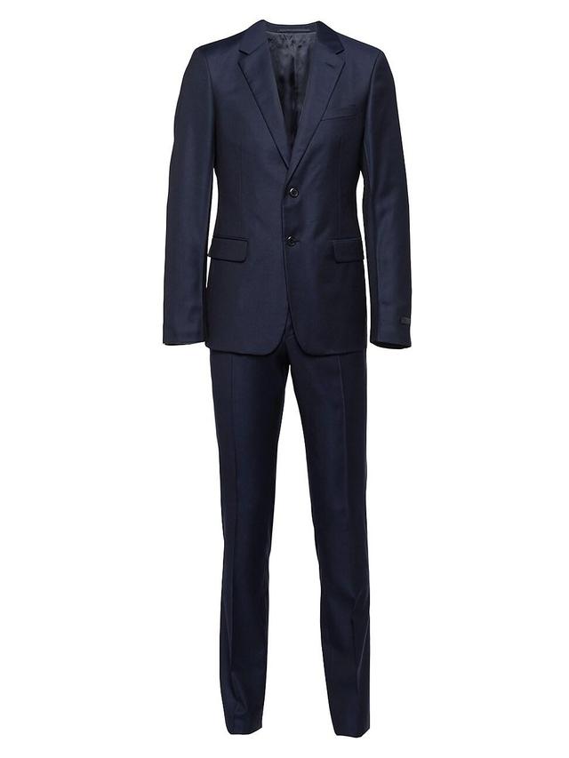 Mens Single-Breasted Wool Suit Product Image