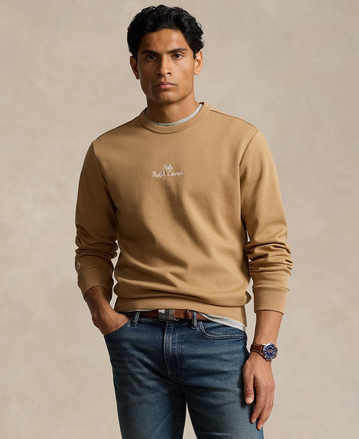 Polo Ralph Lauren Mens Embroidered-Logo Double-Knit Sweatshirt Product Image