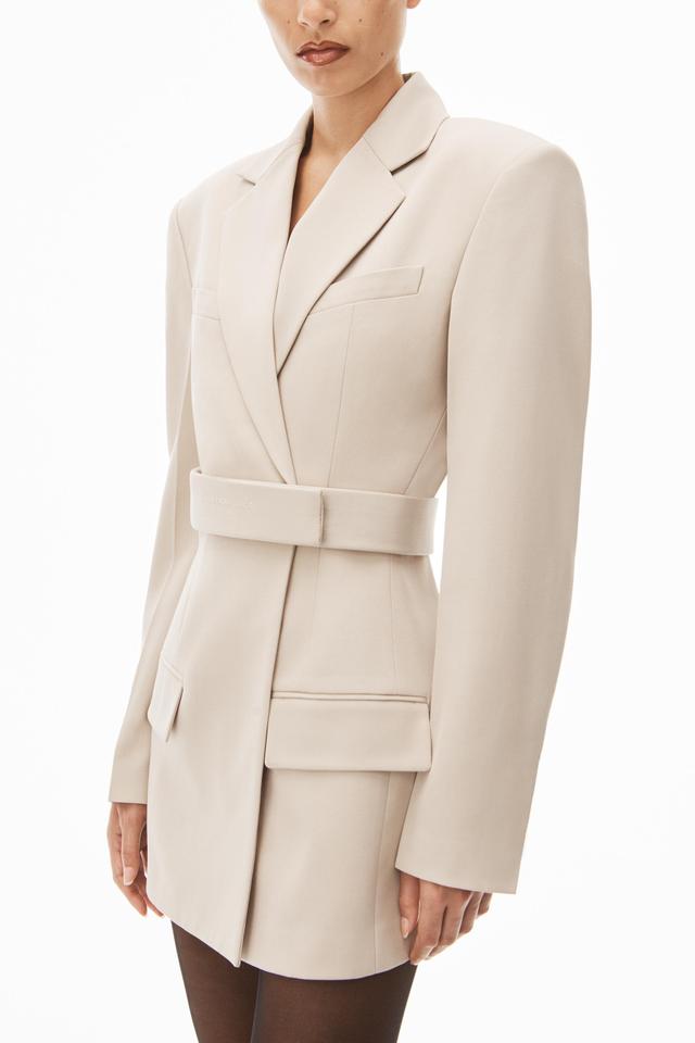 Belted Blazer Dress In Wool Tailoring Product Image